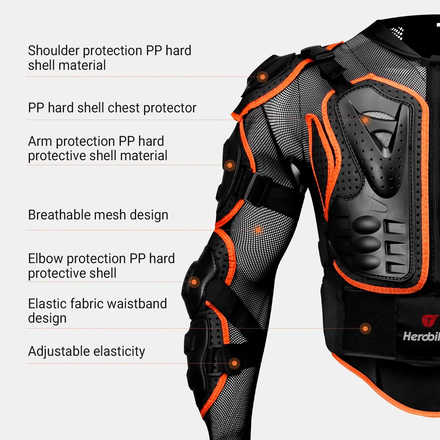 New Motorcycle Jackets & Body Armor Protection Accessories CE Protection For Street or Offroad Motorbike/Motocross Protective Gear