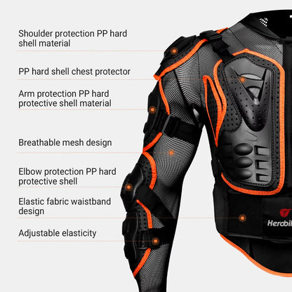 New Motorcycle Jackets & Body Armor Protection Accessories CE Protection For Street or Offroad Motorbike/Motocross Protective Gear