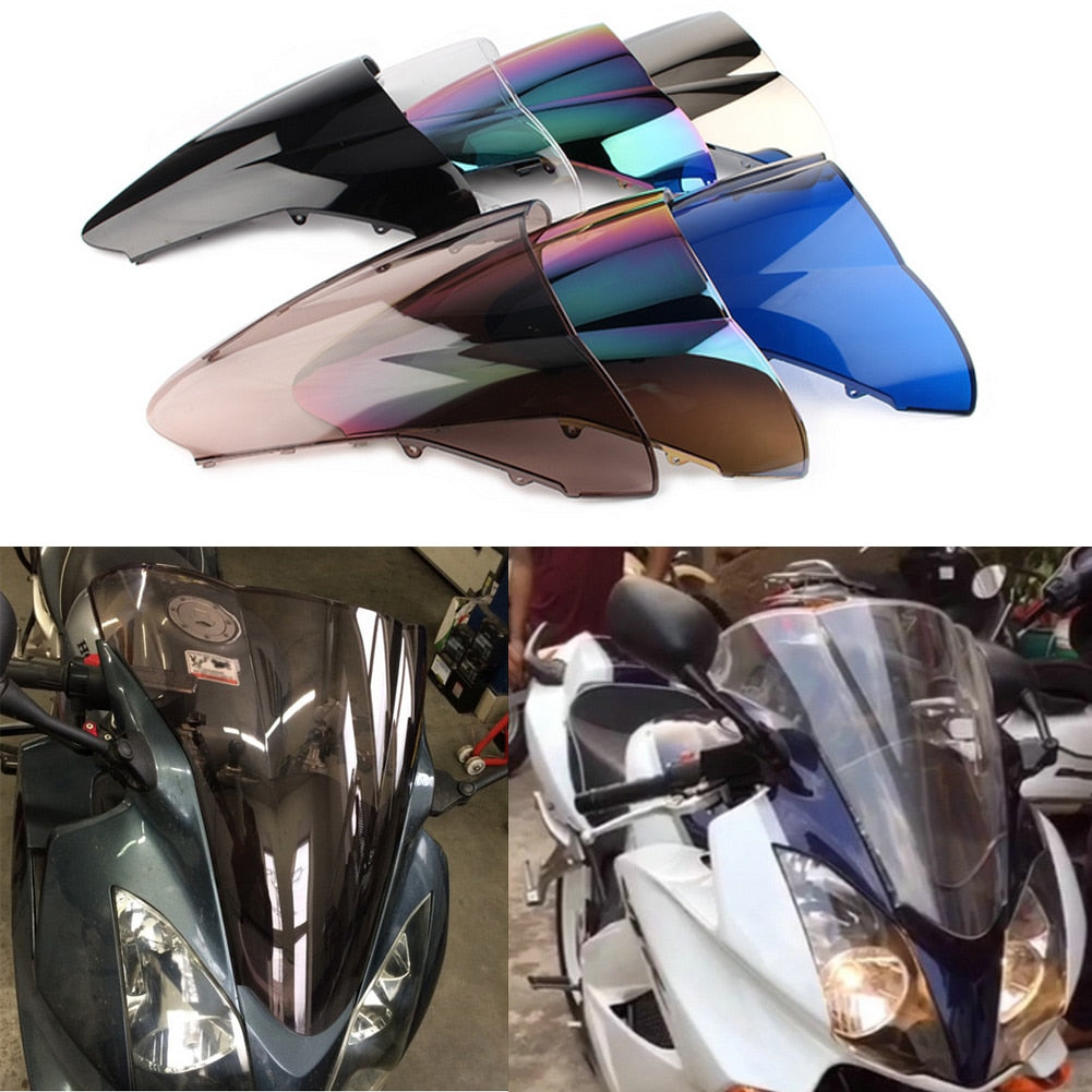 Double Bubble Windshield Windscreen For Honda VFR800 VFR 800 2002-2012