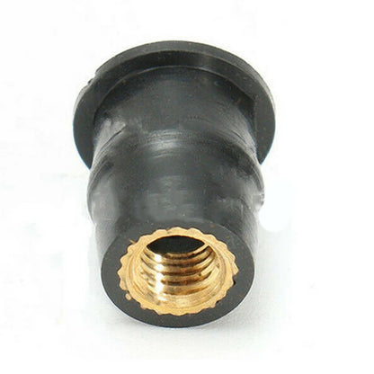 10pcs M4 / M5 / M6 Motorcycle Rubber Screw Well - Fairing / Windshield / Component - Brass Rubber Nut