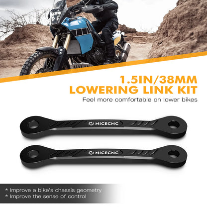 Yamaha Tenere 700 XTZ700 1.5" / 3.8cm Lower Suspension Lowering Links