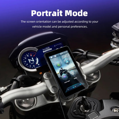 NEW PRICE! EKIY & Podofo 5 inch Motorcycle/ATV/SxS /Marine Smart Touch Screen/Wireless Apple CarPlay & Android Auto Portable Navigation GPS Screen IPX67 Water Resistant Display