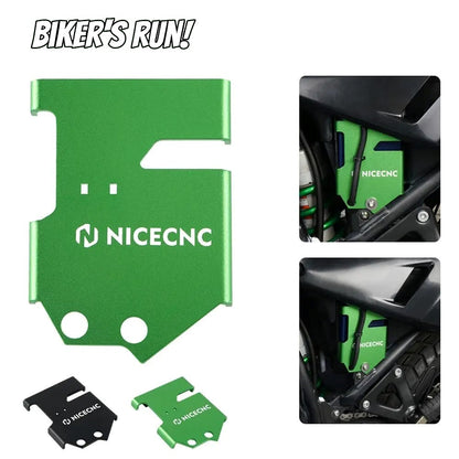 NICECNC Aluminum Motorcycle Battery Cover For Kawasaki KLR 650 KLR650 2008-2018