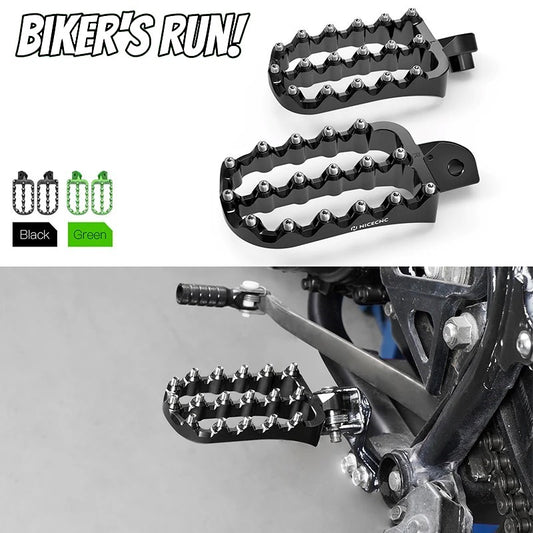 Aluminum Motorcycle Footrest / Foot Pegs For Kawasaki KLR650 KLR 650 1987-2023