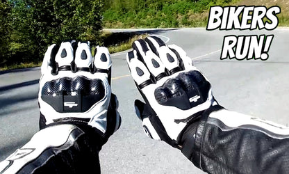 Biker's Run Pro12 Hi-Performance Leather Motorcycle Gloves