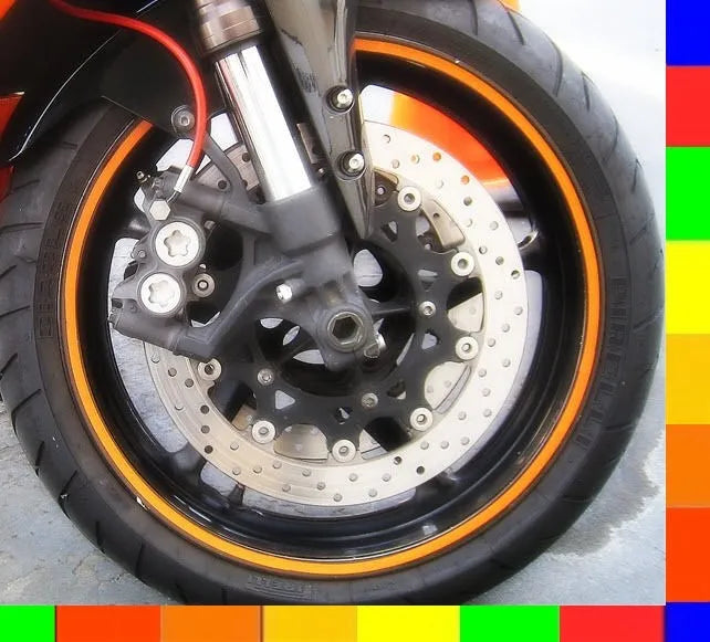 HOT Wheels 17"- 18" Motorcycle Wheel/Rim Reflective Stripe Tape/Decal/Sticker