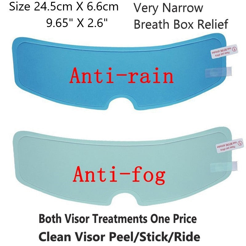 Motorcycle Helmet Anti-Rain and Anti-Fog Visor Treatment Updated