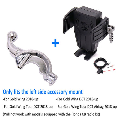 Motorcycle Wireless Charging GPS Phone Holder Navigation Bracket For HONDA GoldWing GL 1800 F6B GL1800 DCT 2018 - 2021