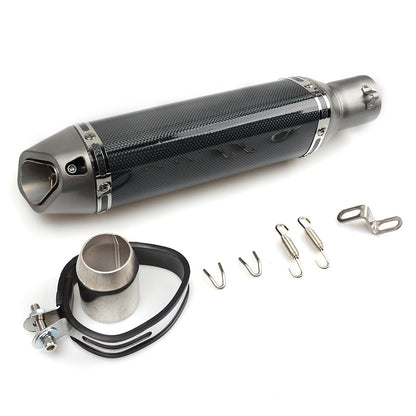 Performance Motorcycle Exhaust Muffler 250 - 800cc - Great Sound! Removable db Killer 36-51mm Exhaust Header