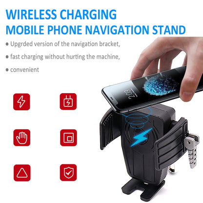 Motorcycle Wireless Charging GPS Phone Holder Navigation Bracket For HONDA GoldWing GL 1800 F6B GL1800 DCT 2018 - 2021