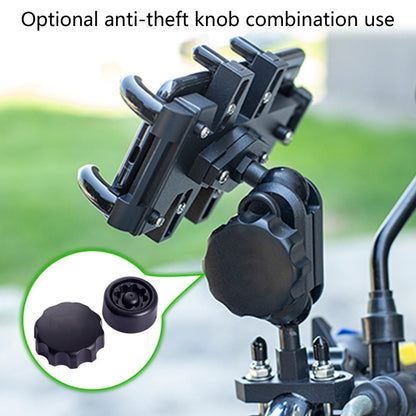 Heavy Duty Aluminum Motorcycle Mobile Phone Holder Mount to Handlebar, Switch Housing or Side Mirror Stand