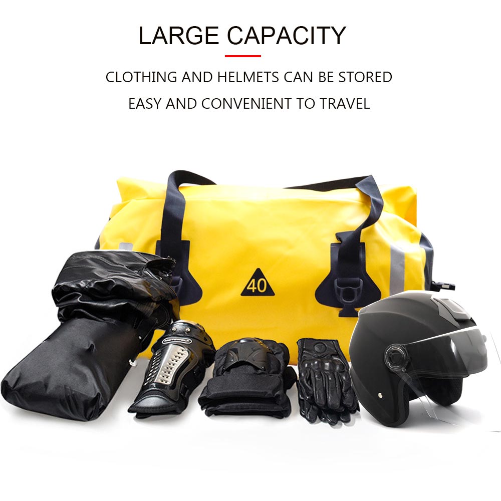 Waterproof Tail Bag 10L/20L/30L/40L/60L/80L Black, Grey & High-Vis Yellow