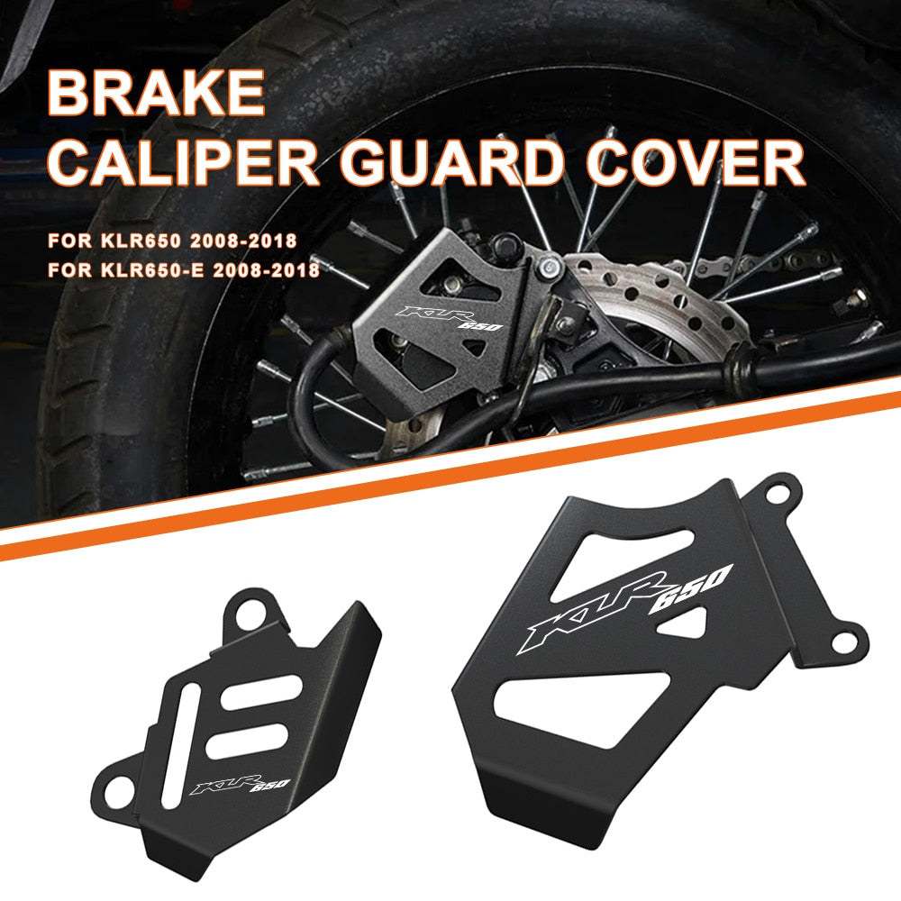 KLR650 Motorcycle Front Rear Brake Caliper Protector Cover/Guard For Kawasaki  KLR650-E 2008-2018