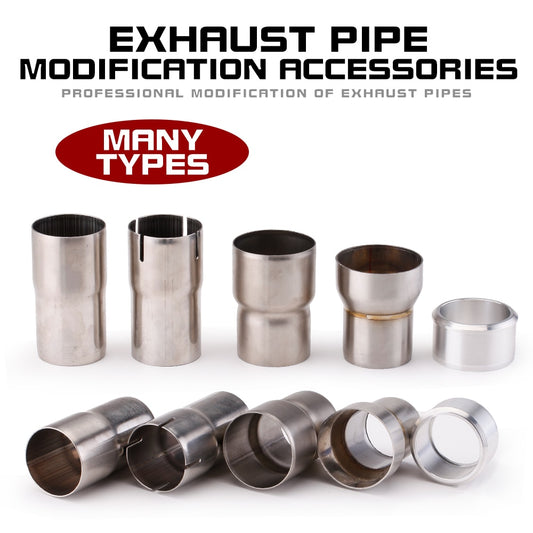Exhaust Adapter for Universal Mufflers 51mm 60mm to 51mm 35mm Mid Pipes Reducer/Enlarger Stainless Steel