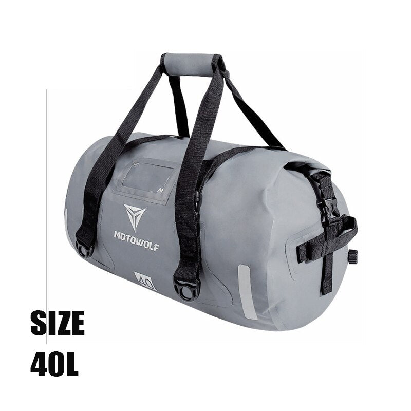 Waterproof Tail Bag 10L/20L/30L/40L/60L/80L Black, Grey & High-Vis Yellow