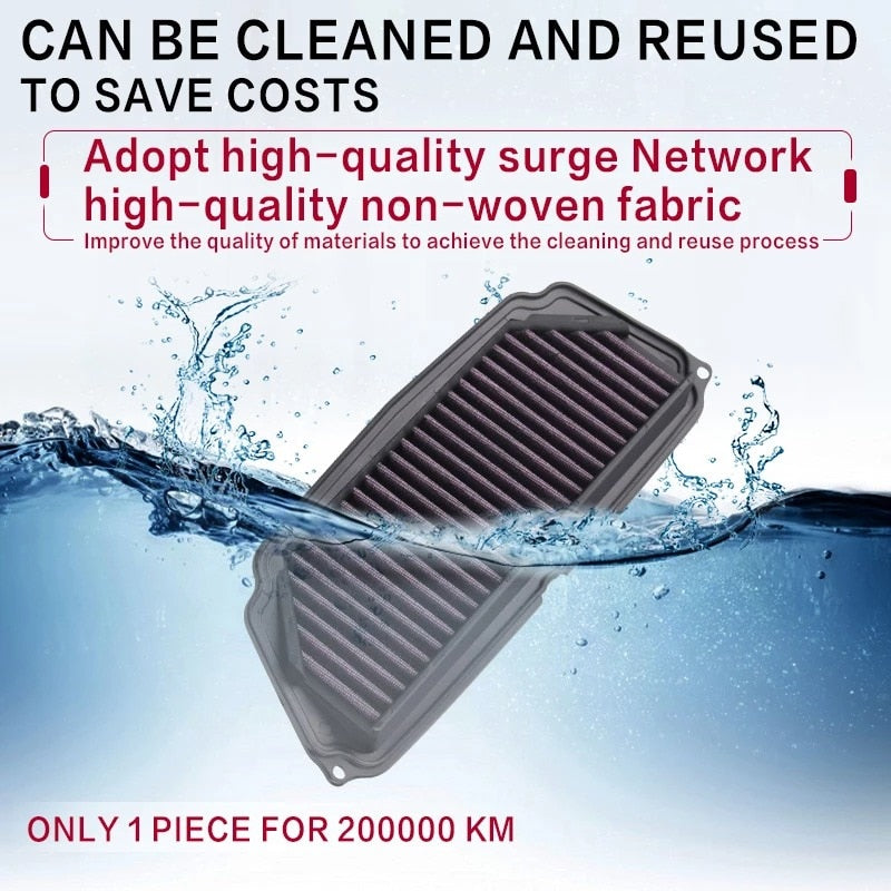 High Flow Air Filter For Honda NC700 NC700X NC700S NC750X Washable and  Reusable