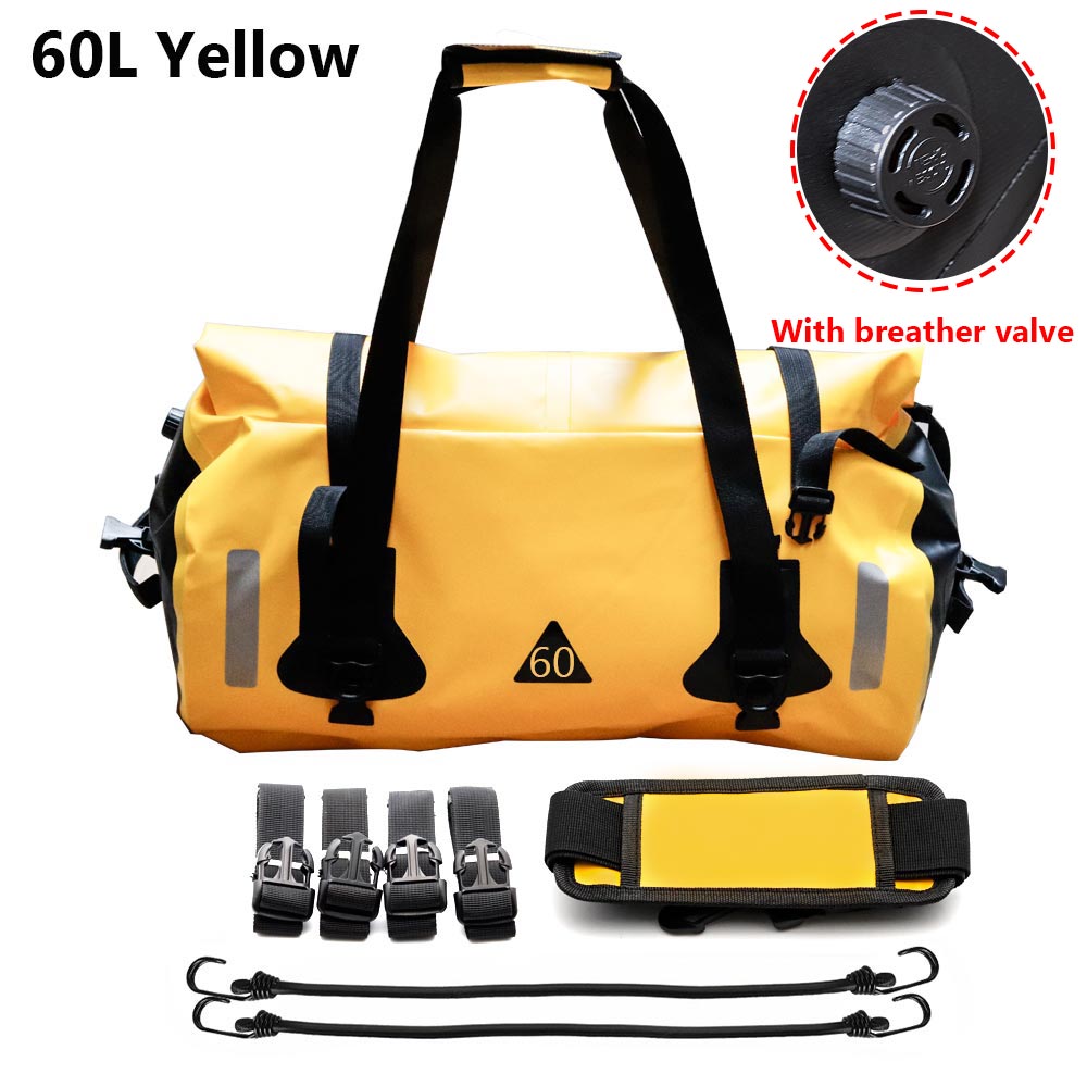 Waterproof Tail Bag 10L/20L/30L/40L/60L/80L Black, Grey & High-Vis Yellow