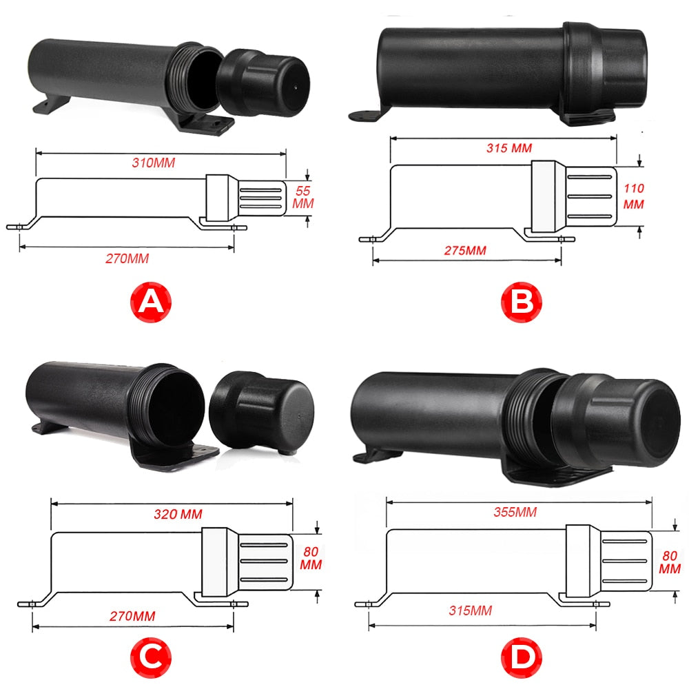 KEMiMOTO Universal Motorcycle Tool Tube Accessories Waterproof  Storage Box For BMW For Honda For YAMAHA For Kawasaki