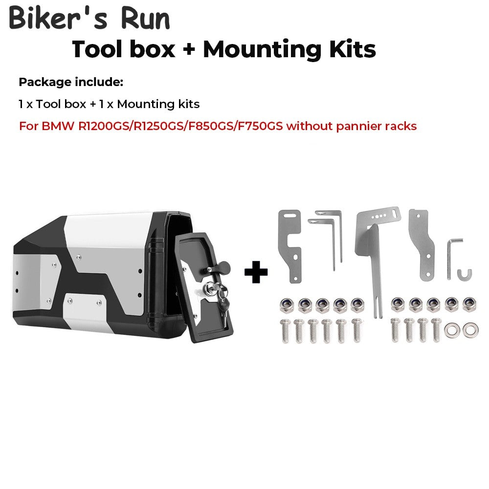 KEMiMOTO Pannier Style Side Tool Box For BMW R1250GS/GSA & R1200GS/GSA 2002 - 2018 BMW F800/850/700/750GS