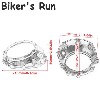 CNC Racing Clear Clutch Cover & Spring Retainer R for BMW S1000RR S1000R S1000XR HP4